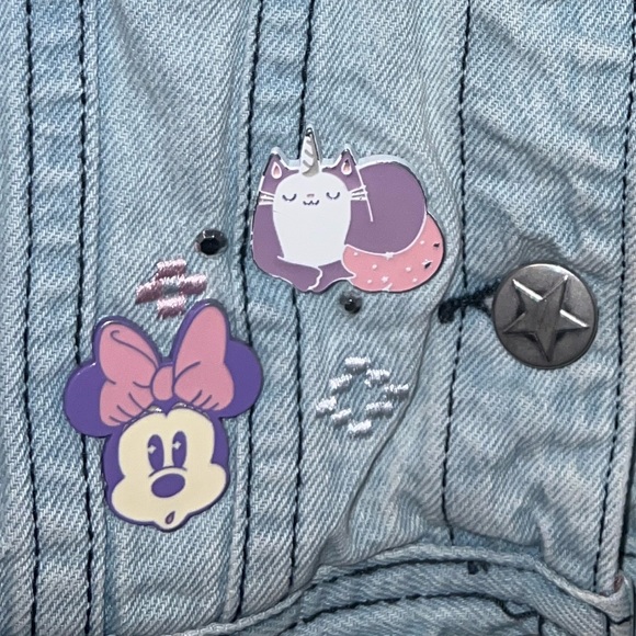 Disney Store Minnie Mouse Mystical Denim Jacket- Size 3 - Picture 10 of 12
